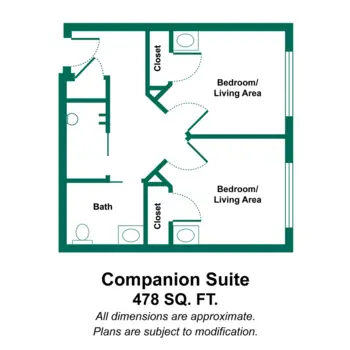 Floorplan of Allerton House at Central Park, Assisted Living, Weymouth, MA 3