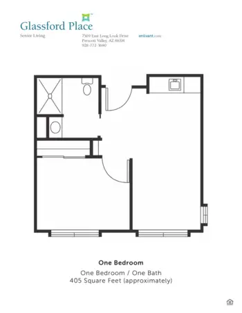 Floorplan of Glassford Place, Assisted Living, Prescott Valley, AZ 2
