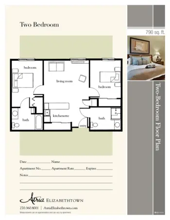 Floorplan of Atria Elizabethtown, Assisted Living, Elizabethtown, KY 4