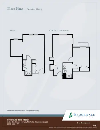 Floorplan of Brookdale Belle Meade, Assisted Living, Nashville, TN 2