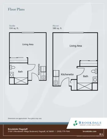 Floorplan of Brookdale Flagstaff, Assisted Living, Flagstaff, AZ 1