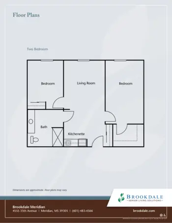 Floorplan of Brookdale Meridian, Assisted Living, Memory Care, Meridian, MS 3