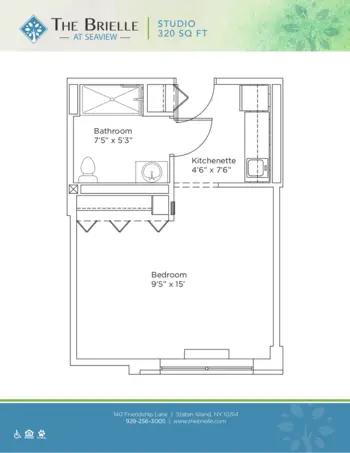 Floorplan of The Brielle at Seaview, Assisted Living, Staten Island, NY 3
