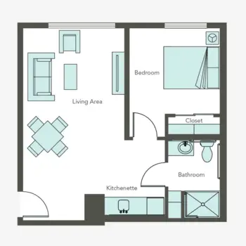Floorplan of Aegis Living of Queen Anne on Galer, Assisted Living, Seattle, WA 1