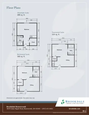 Floorplan of Brookdale Beavercreek, Assisted Living, Beavercreek, OH 1