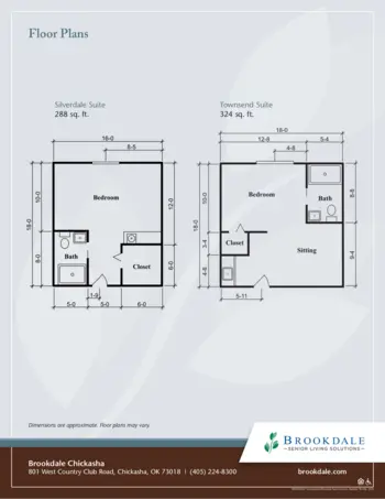 Floorplan of Brookdale Chickasha, Assisted Living, Chickasha, OK 1