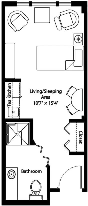 Floorplan of Mansfield Place, Assisted Living, Memory Care, Essex Junction, VT 4