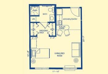 Floorplan of Millcroft, Assisted Living, Nursing Home, Independent Living, CCRC, Newark, DE 2