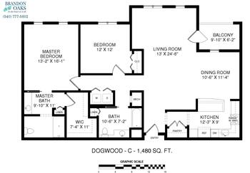 Floorplan of Brandon Oaks, Assisted Living, Nursing Home, Independent Living, CCRC, Roanoke, VA 10