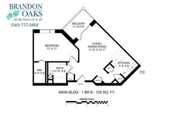 Floorplan of Brandon Oaks, Assisted Living, Nursing Home, Independent Living, CCRC, Roanoke, VA 17