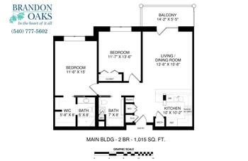 Floorplan of Brandon Oaks, Assisted Living, Nursing Home, Independent Living, CCRC, Roanoke, VA 20