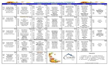 Activity Calendar of The Moorings at Lewes, Assisted Living, Nursing Home, Independent Living, CCRC, Lewes, DE 4
