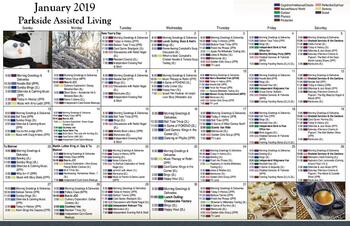 Activity Calendar of Beth Sholom, Assisted Living, Nursing Home, Independent Living, CCRC, Richmond, VA 5
