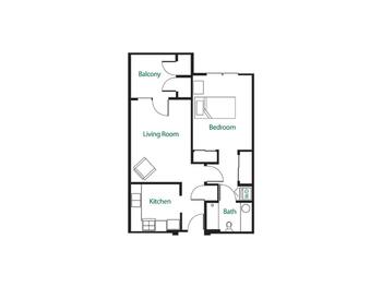 Floorplan of Edgewood Summit, Assisted Living, Nursing Home, Independent Living, CCRC, Charleston, WV 7