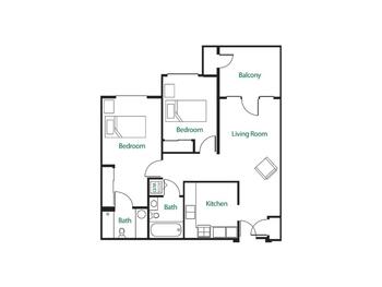 Floorplan of Edgewood Summit, Assisted Living, Nursing Home, Independent Living, CCRC, Charleston, WV 17