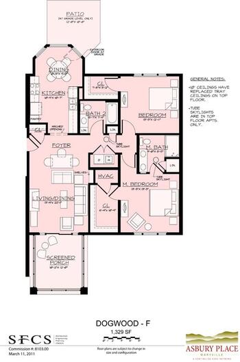 Floorplan of Asbury Place Kingsport, Assisted Living, Nursing Home, Independent Living, CCRC, Kingsport, TN 14