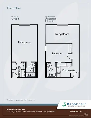 Floorplan of Brookdale South Bay, Assisted Living, Nursing Home, Independent Living, CCRC, South Kingstown, RI 6
