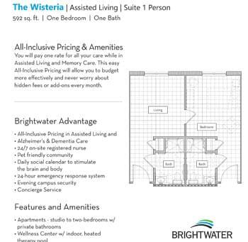 Floorplan of Brightwater, Assisted Living, Nursing Home, Independent Living, CCRC, Myrtle Beach, SC 6