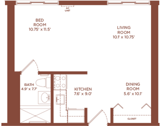 Floorplan of Hunt Community, Assisted Living, Nursing Home, Independent Living, CCRC, Nashua, NH 2