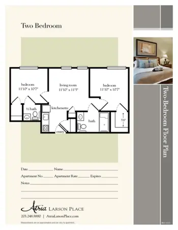 Floorplan of Atria Larson Place, Assisted Living, Hamden, CT 5
