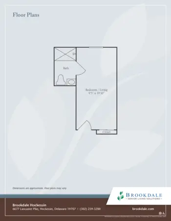 Floorplan of Brookdale Hockessin, Assisted Living, Hockessin, DE 1