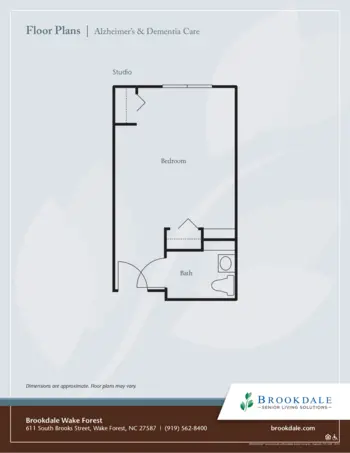 Floorplan of Brookdale Wake Forest, Assisted Living, Wake Forest, NC 3
