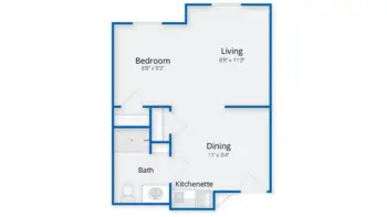 Floorplan of Benchmark Senior Living at Shrewsbury Crossings, Assisted Living, Shrewsbury, MA 2