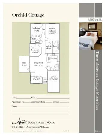 Floorplan of Atria Southpoint Walk, Assisted Living, Durham, NC 1