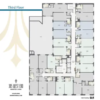Floorplan of 305 West End Assisted Living, Assisted Living, New York, NY 10