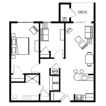 Floorplan of Aspen Ridge, Assisted Living, Gaylord, MI 11