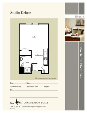 Floorplan of Atria Longmeadow Place, Assisted Living, Burlington, MA 2